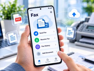 Online fax and mobile document transmission
