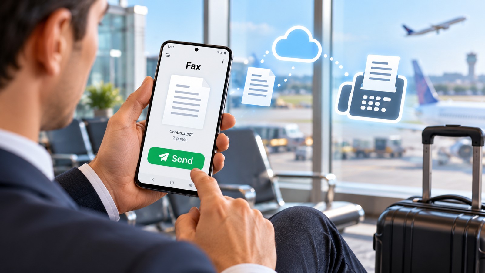 Online fax and mobile document transmission