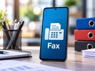 Mobile and online fax document transmission