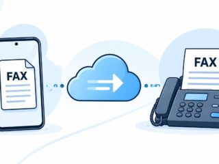 Mobile and online fax document transmission