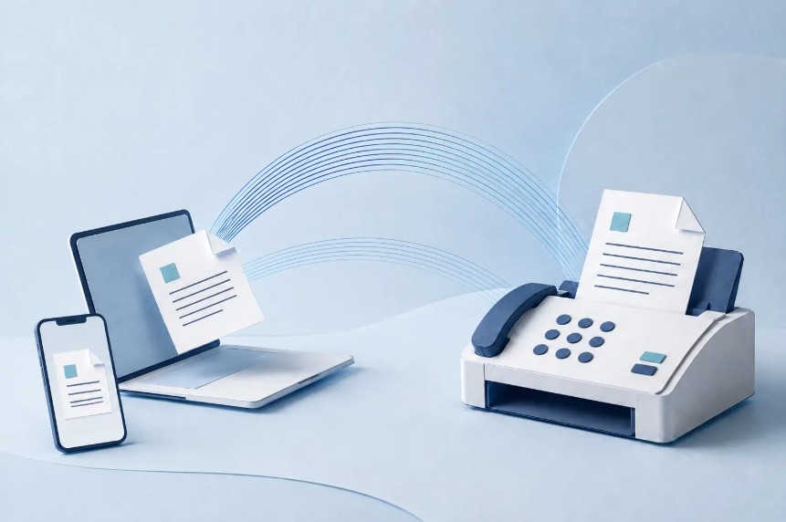 Online fax and mobile document transmission