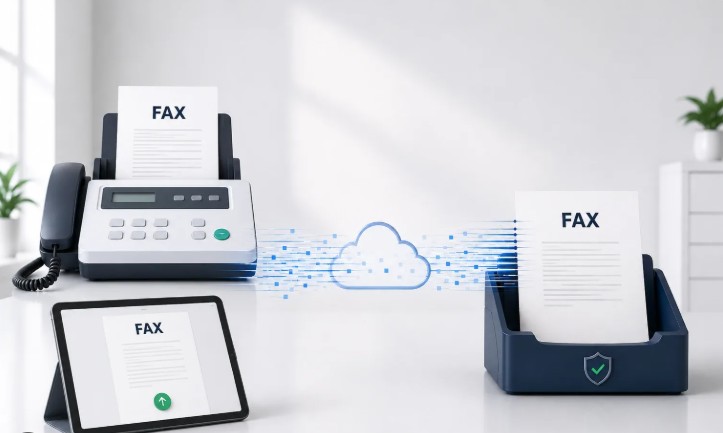 Online fax and mobile document transmission